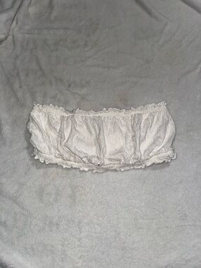 White Cream Bandeau top by  free people beach